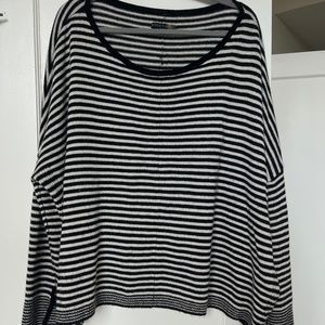 Black and white striped sweater